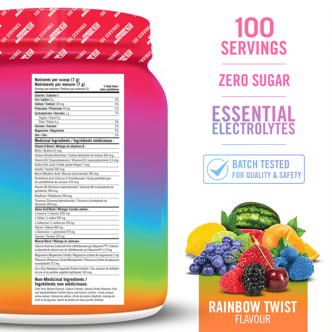 MÉLANGE HYDRATANT / Rainbow Twist - 100 portions