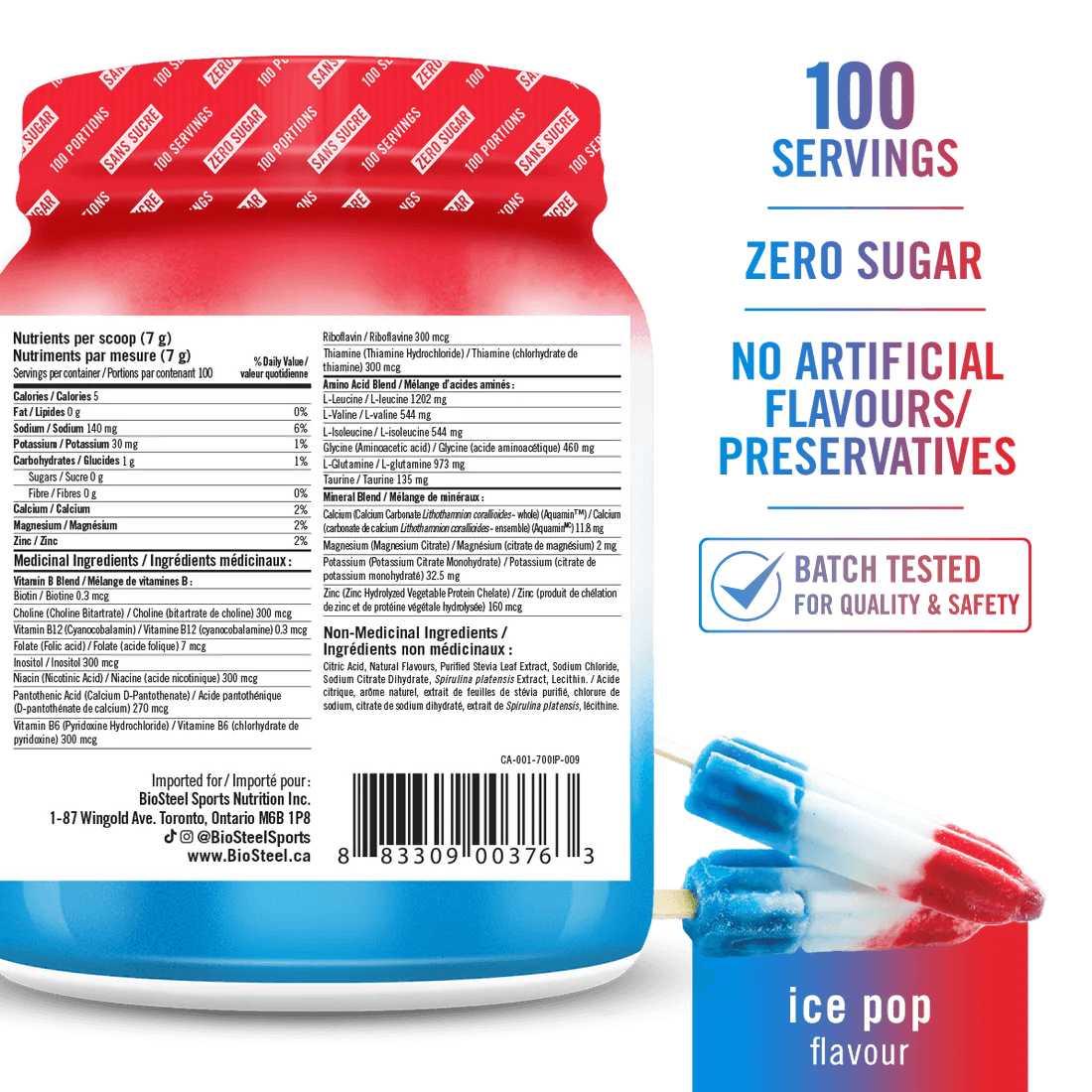 MÉLANGE HYDRATANT / Glace - 100 portions
