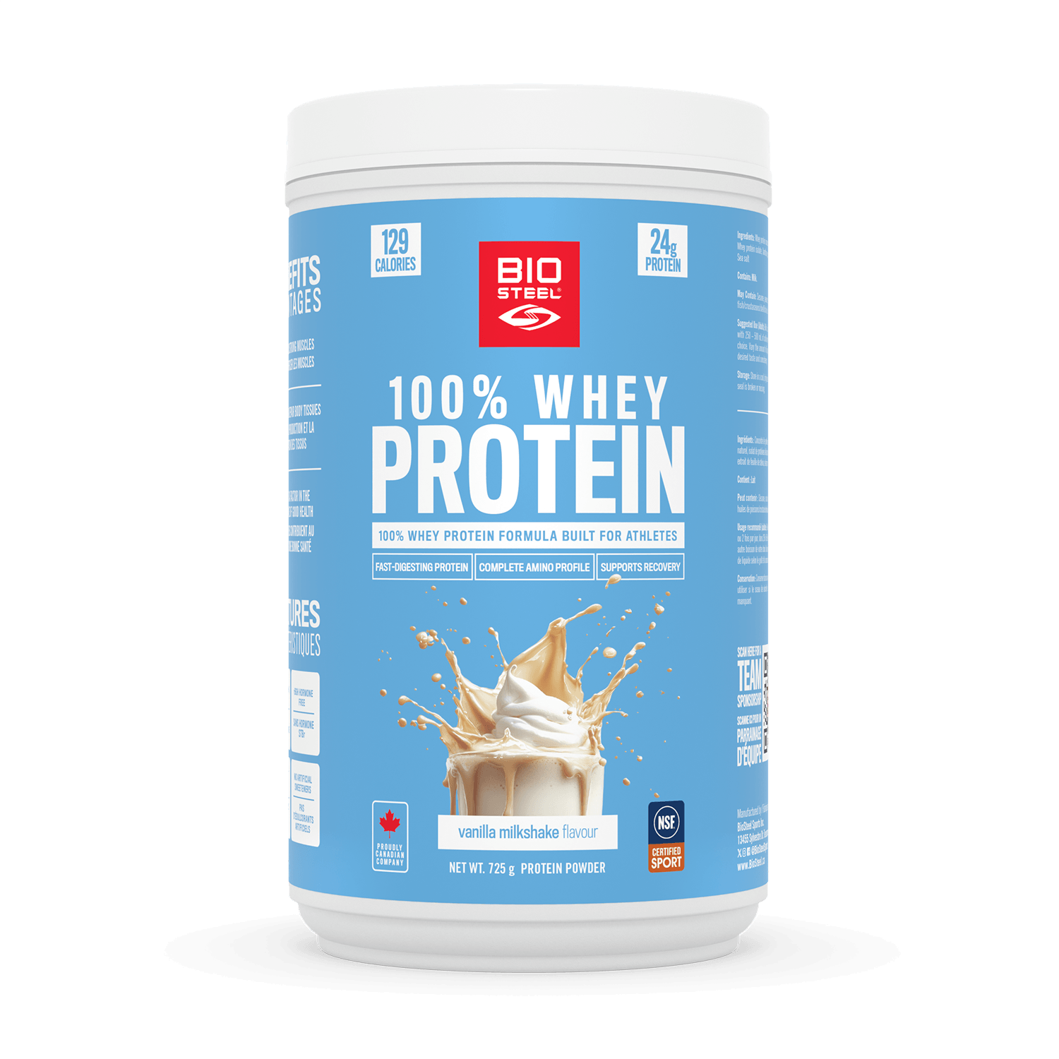 100% WHEY PROTEIN / Vanille - 25 portions