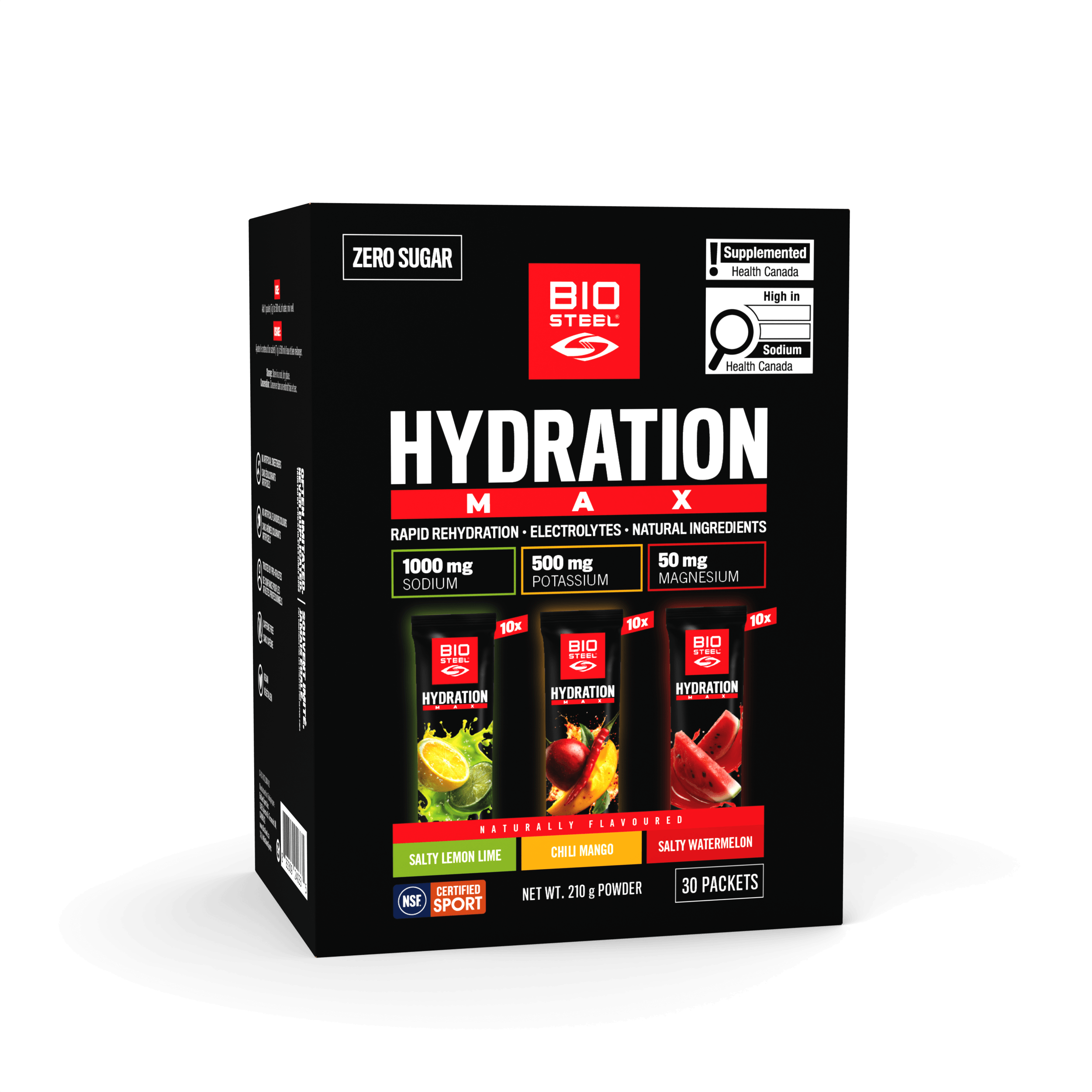 Hydration MAX / Variety Pack - 30 Packets (Salty Lemon Lime, Chili Mango, Salty Watermelon)