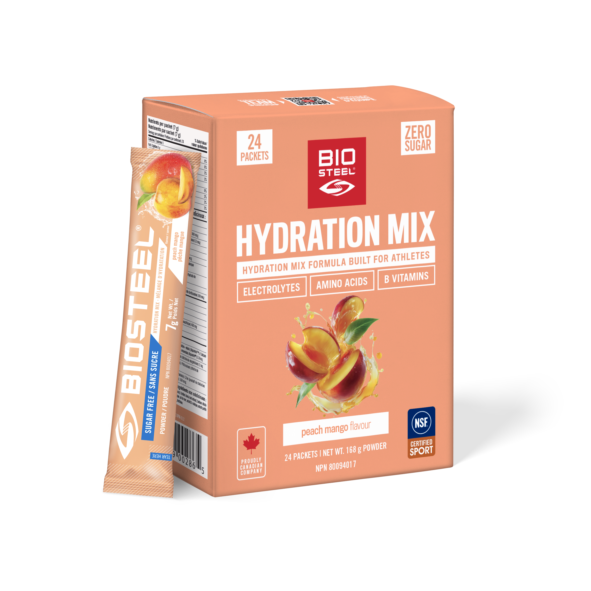 MÉLANGE HYDRATANT / Pêche Mangue - 24 sachets
