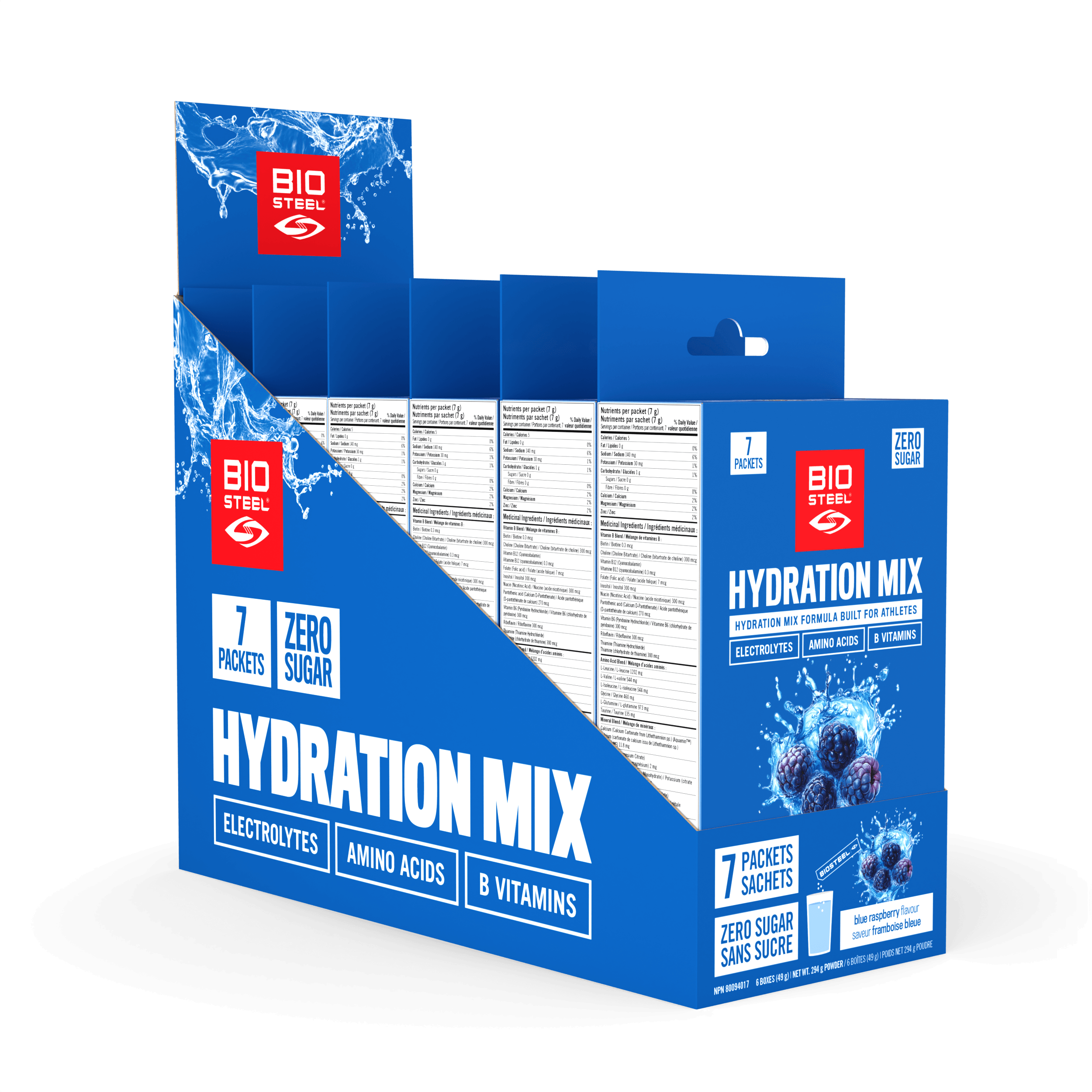 MÉLANGE HYDRATANT / Framboise bleue - 7 sachets
