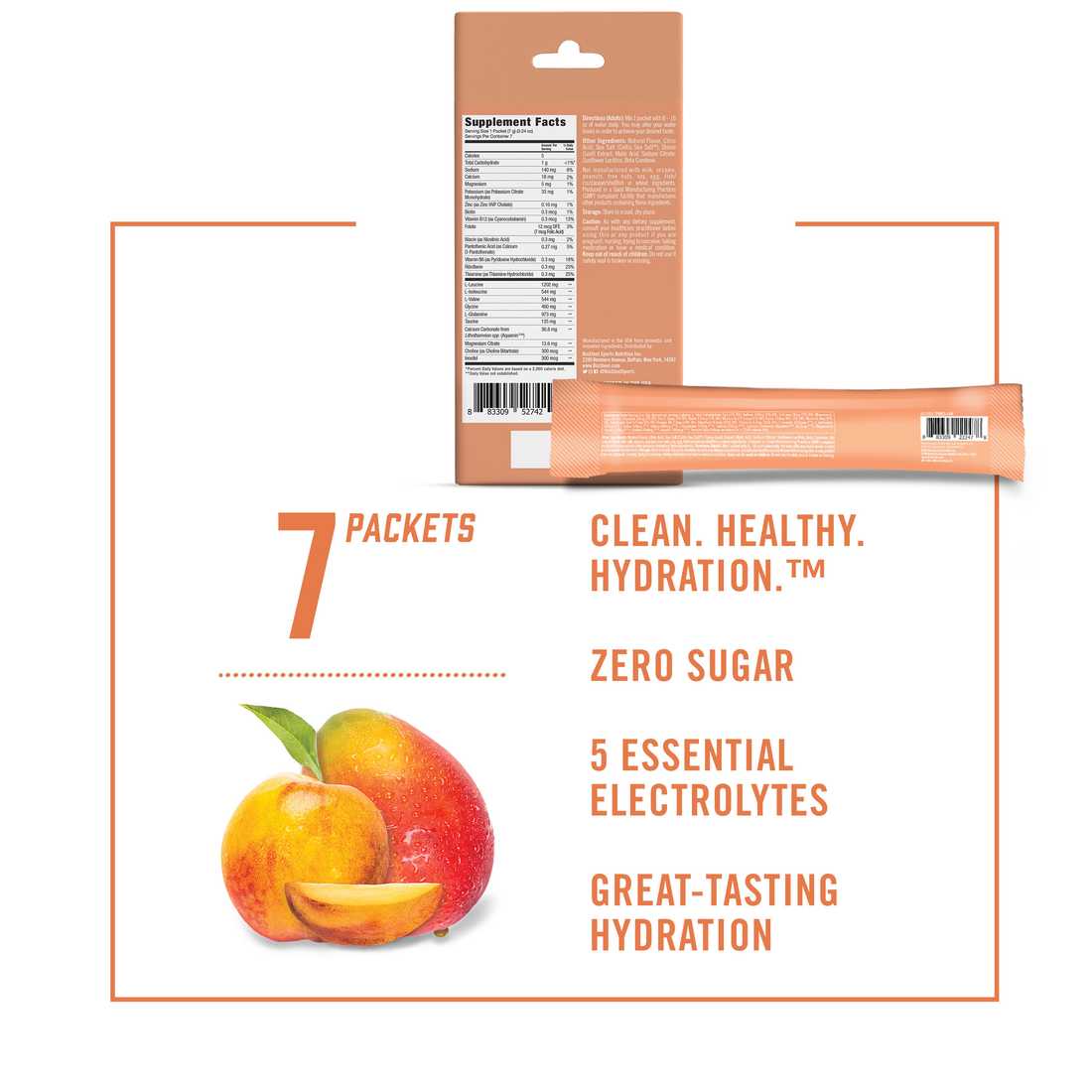 HYDRATION MIX / Peach Mango - 7 Servings