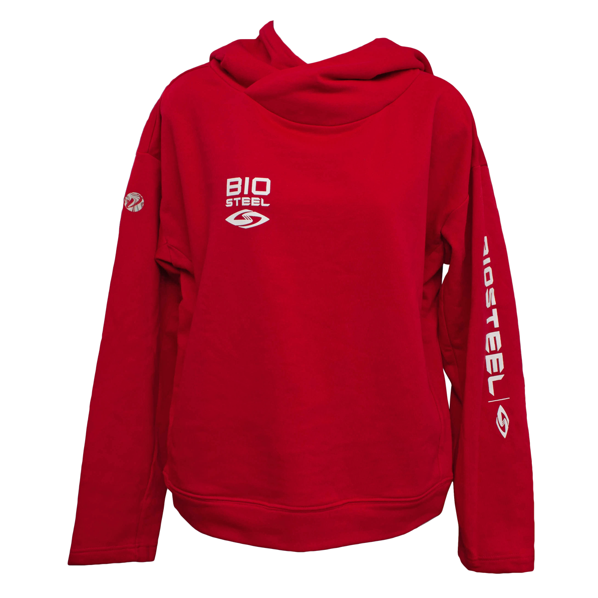 Sweat à capuche BioSteel rouge - Femme