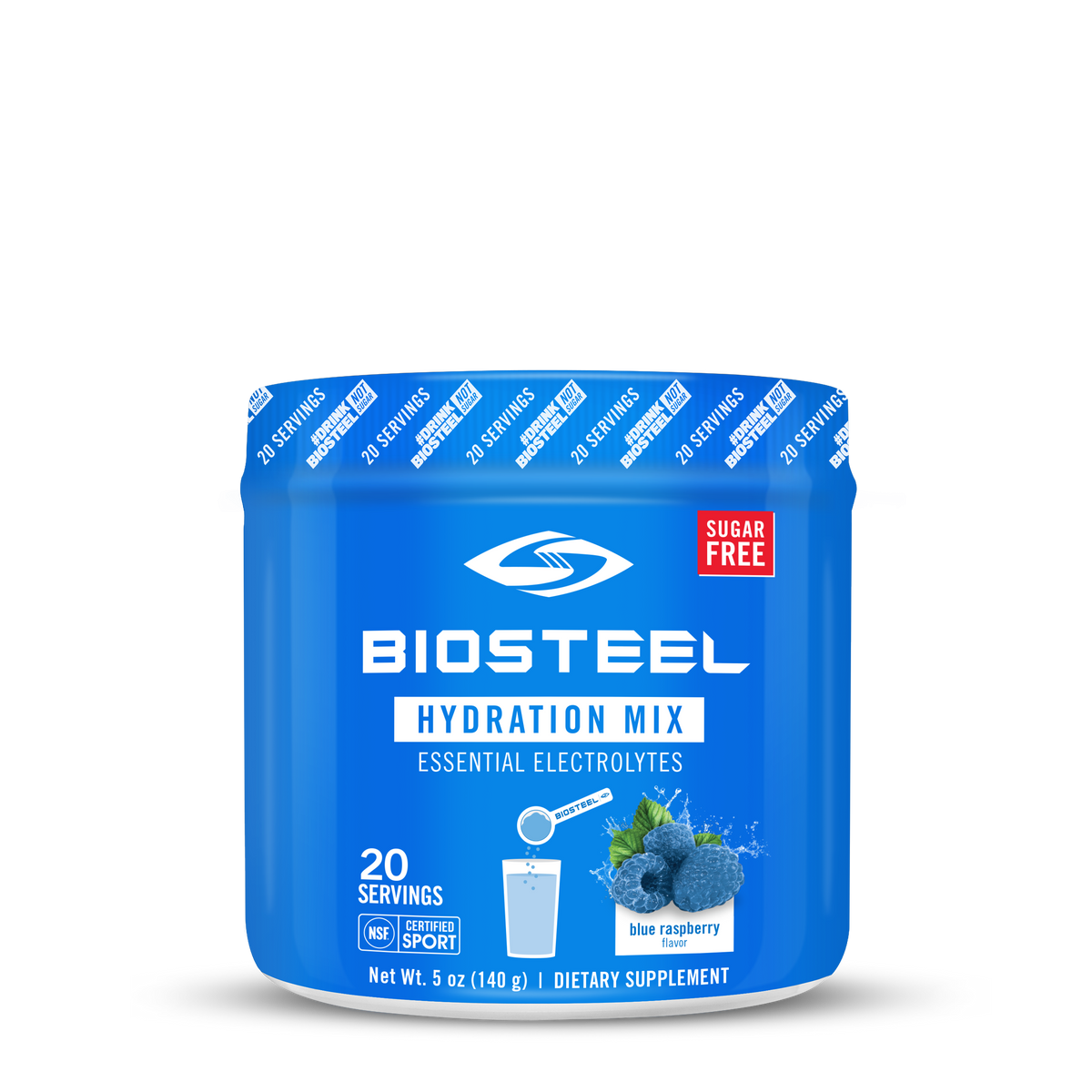 BioSteel Zero Sugar Hydration Mix, Great Tasting Hydration with 5 Essential  Electrolytes, Blue Raspberry Flavor, 16 Single Serving Packets 