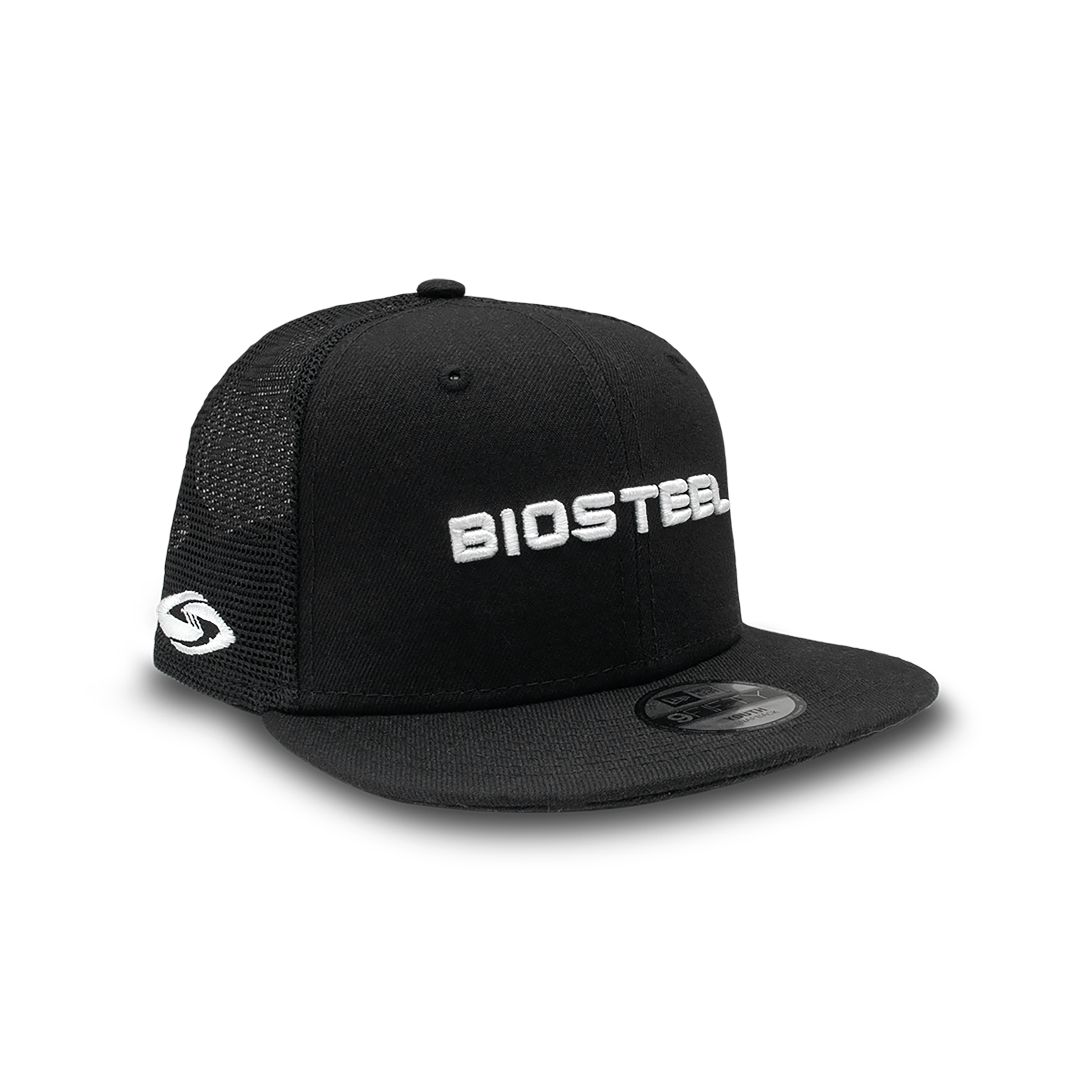 Casquette Snapback BioSteel New Era pour Jeunes en Maille Noire