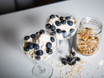 Blueberry Pie Oats Ice Cream