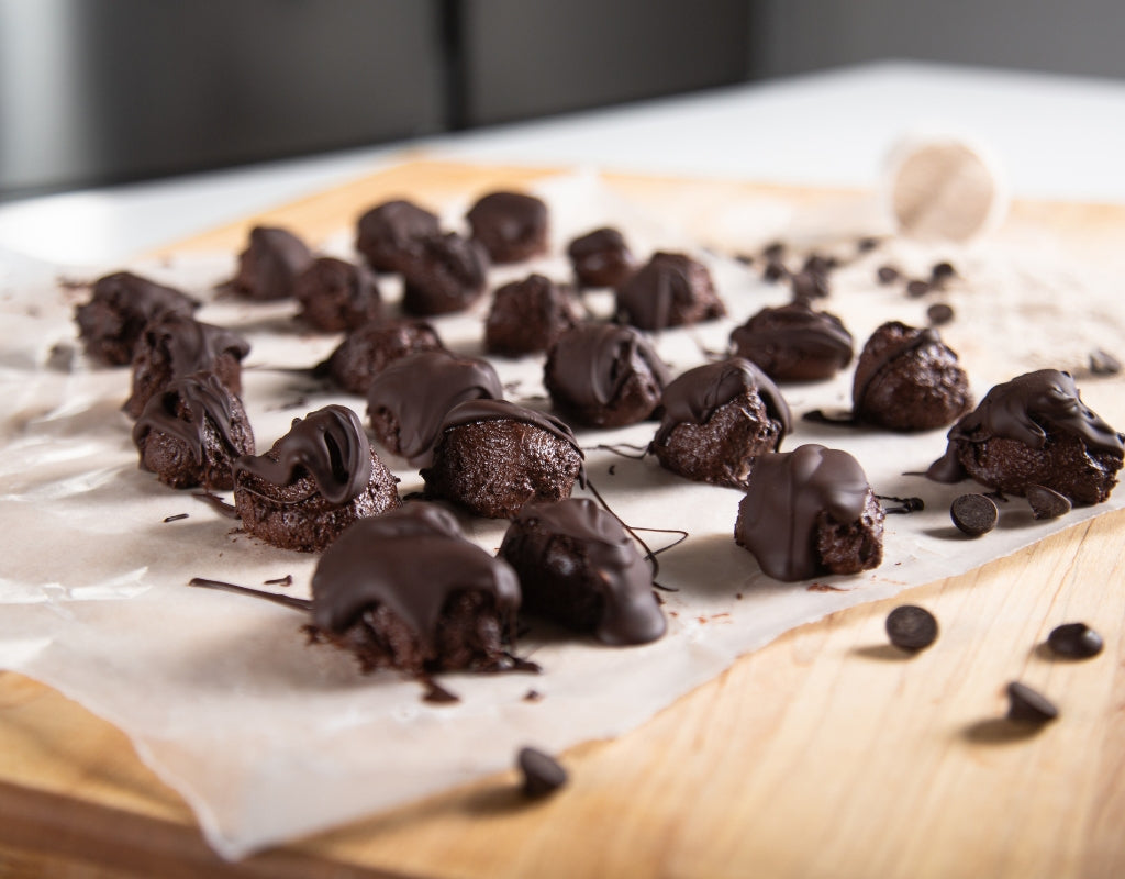 Double Chocolate Fudge Protein Balls