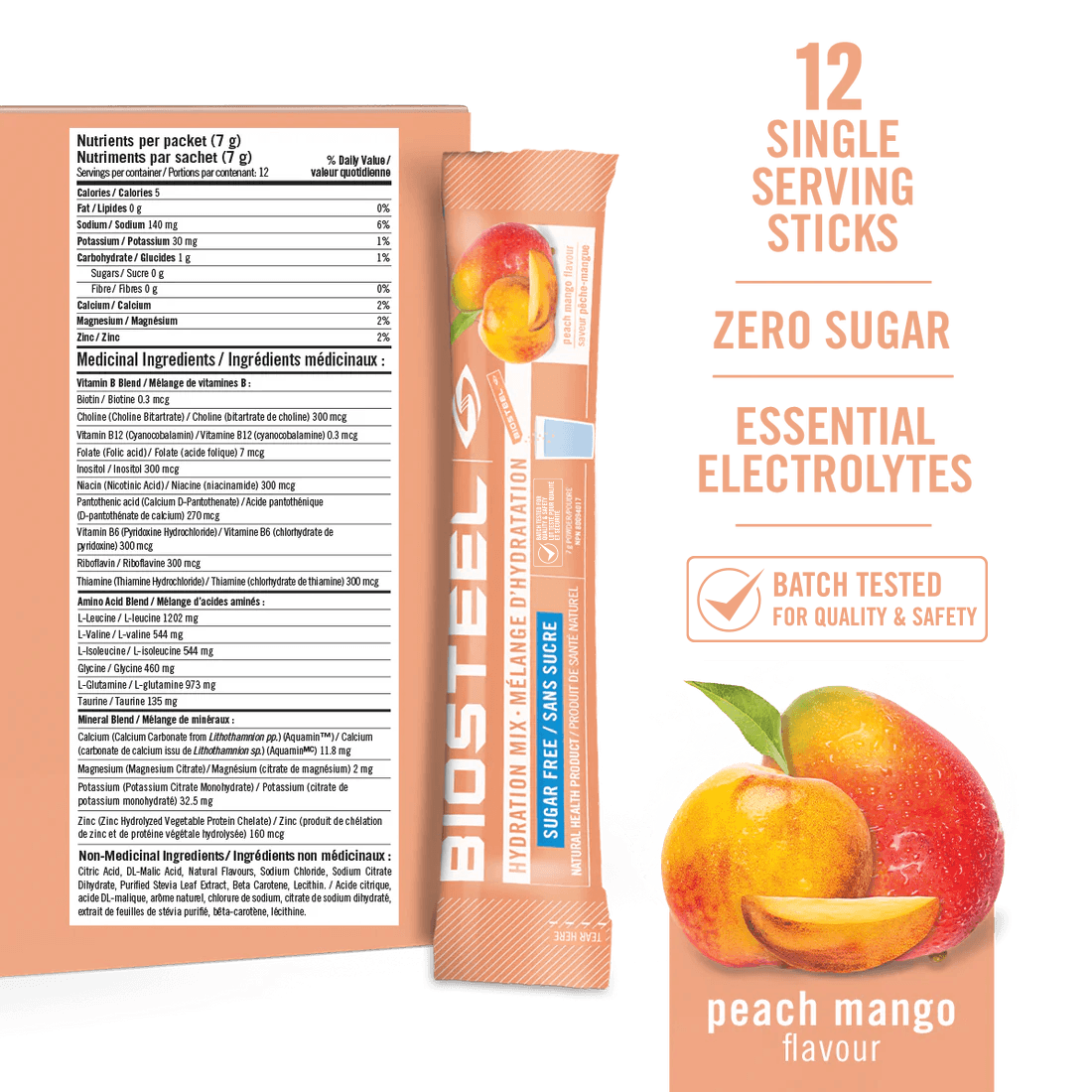 HYDRATION MIX / Peach Mango - 12 Servings