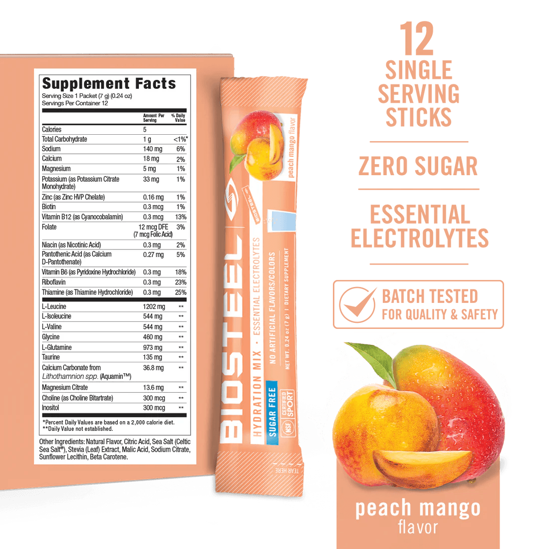 HYDRATION MIX / Peach Mango - 12 Servings