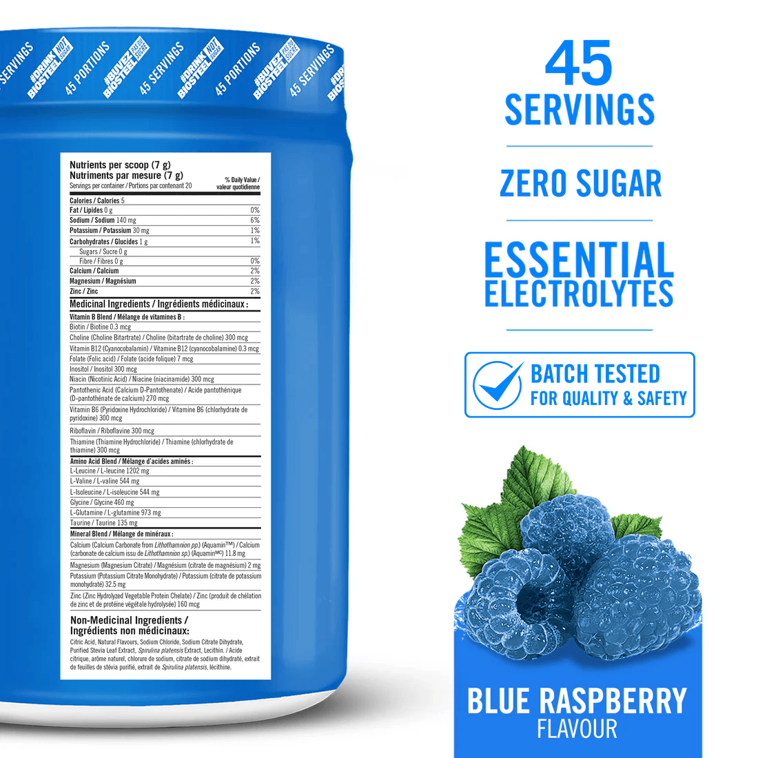HYDRATION MIX | Blue Raspberry - 45 Servings