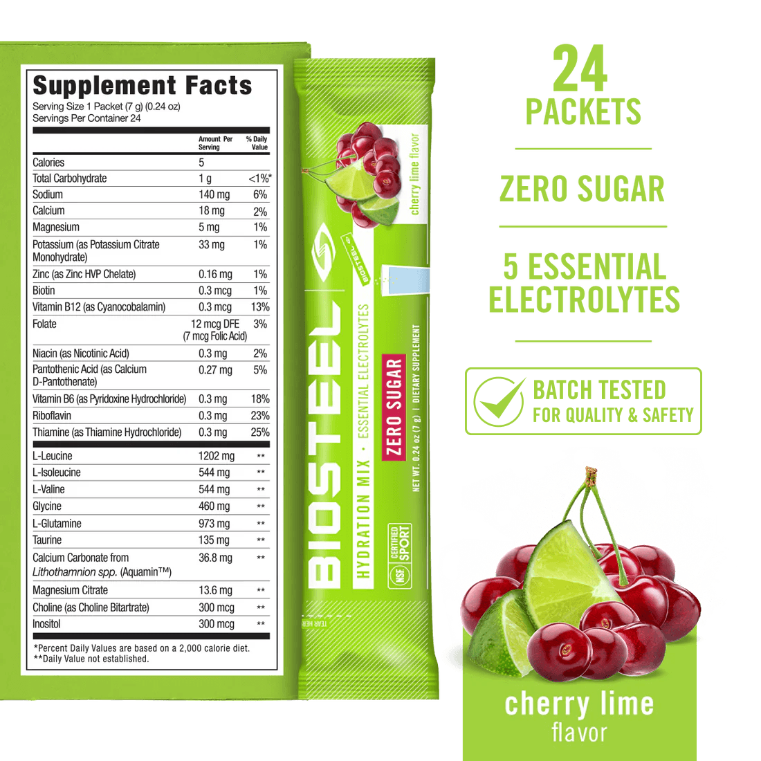 HYDRATION MIX / Cherry Lime - 24 Serving Packet