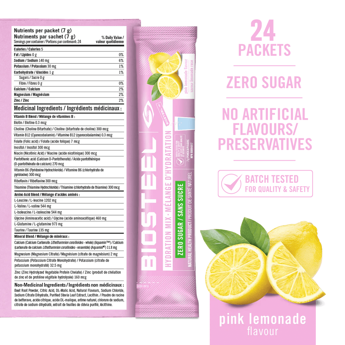 HYDRATION MIX / Pink Lemonade - 24 Packets