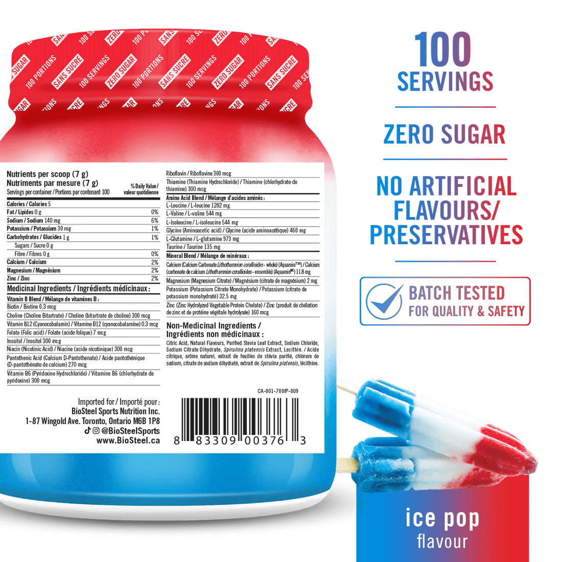 HYDRATION MIX / Ice Pop - 100 Servings