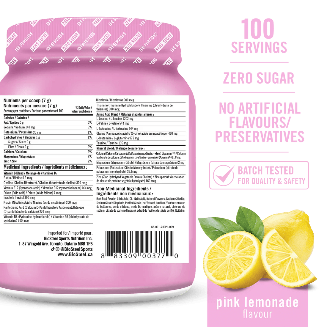 HYDRATION MIX / Pink Lemonade - 100 Servings