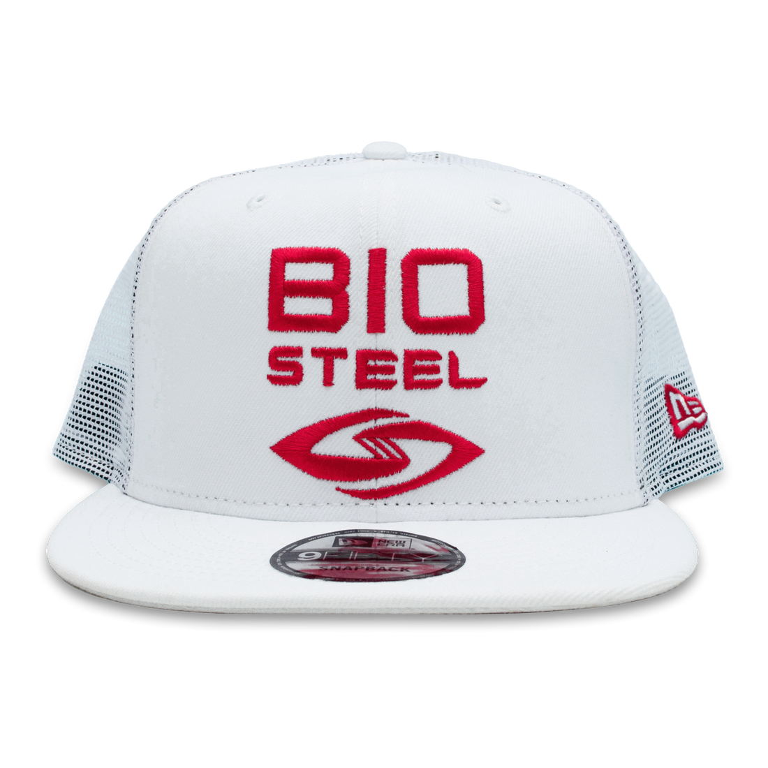 BioSteel New Era Youth White Mesh Snapback