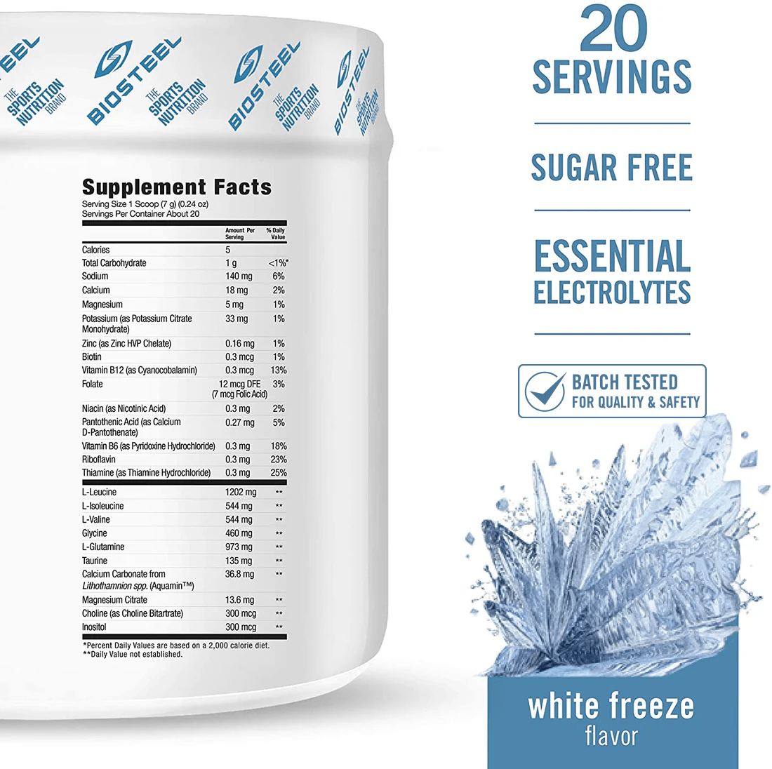 HYDRATION MIX / White Freeze - 20 Servings