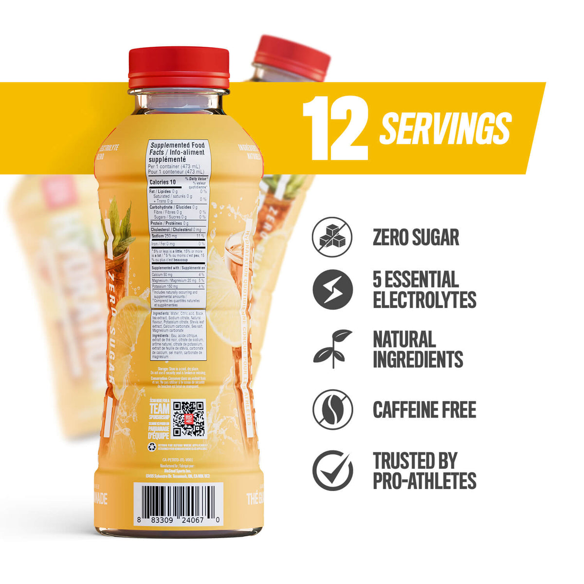 Bio Lemonade Hydration Drink / Iced Tea Lemonade - 12 Pack – BioSteel