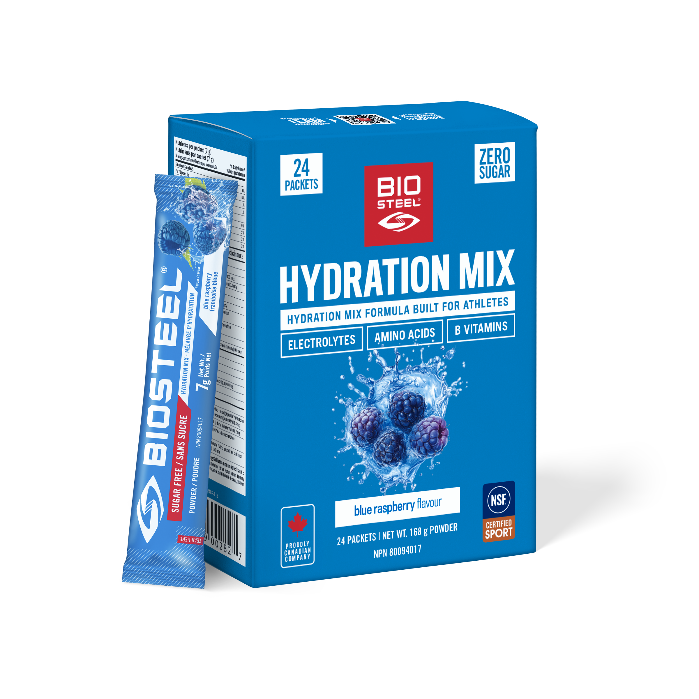 HYDRATION MIX / Blue Raspberry - 24 Packets – BioSteel