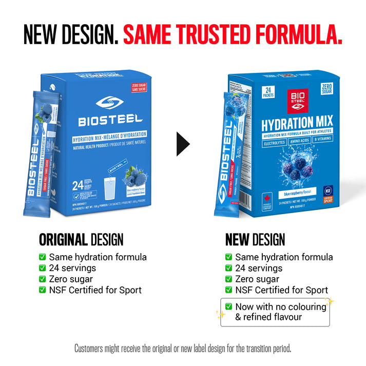HYDRATION MIX / Blue Raspberry - 24 Packets – BioSteel