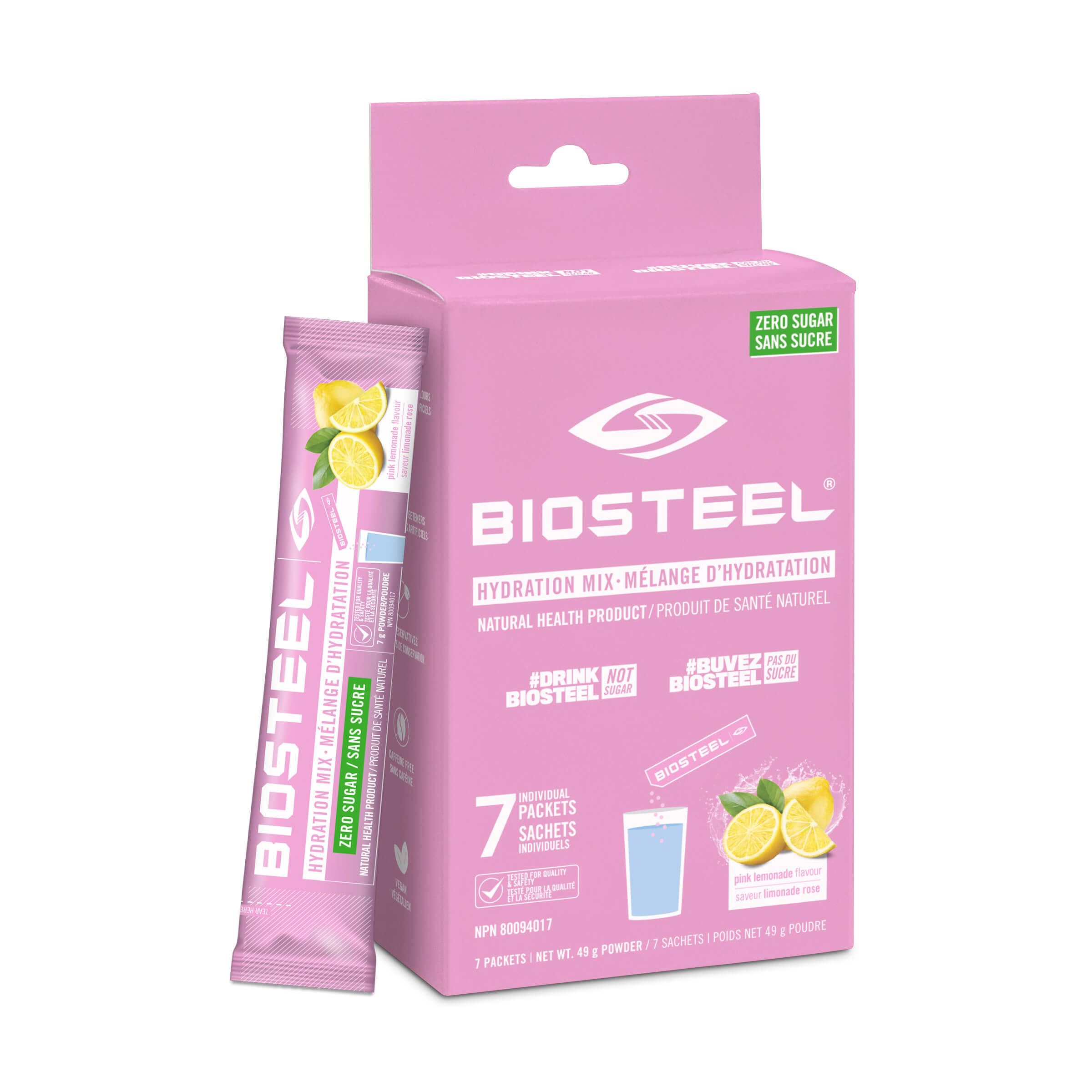 MÉLANGE HYDRATANT / Limonade rose - 7 sachets