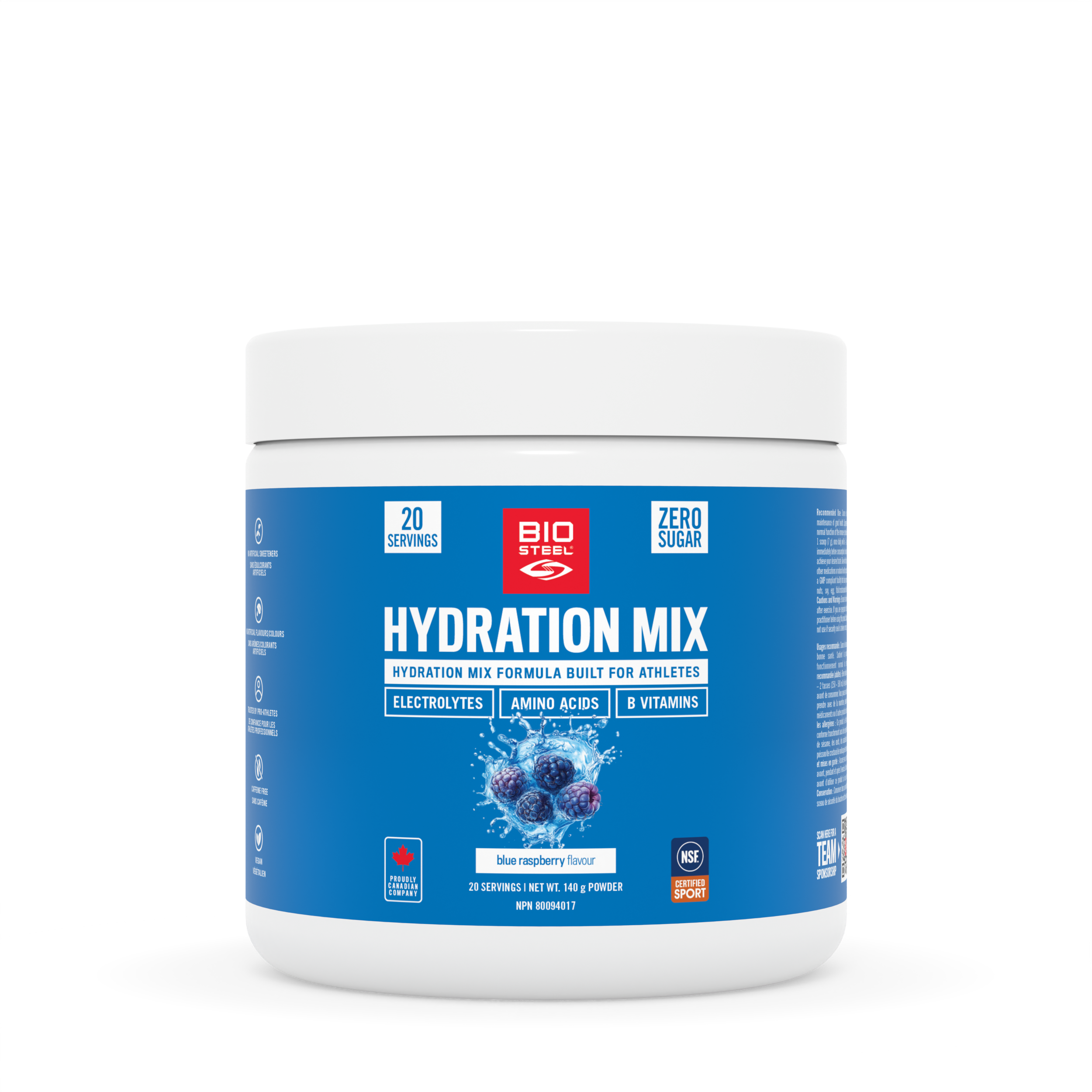 HYDRATION MIX / Blue Raspberry - 20 Servings – BioSteel