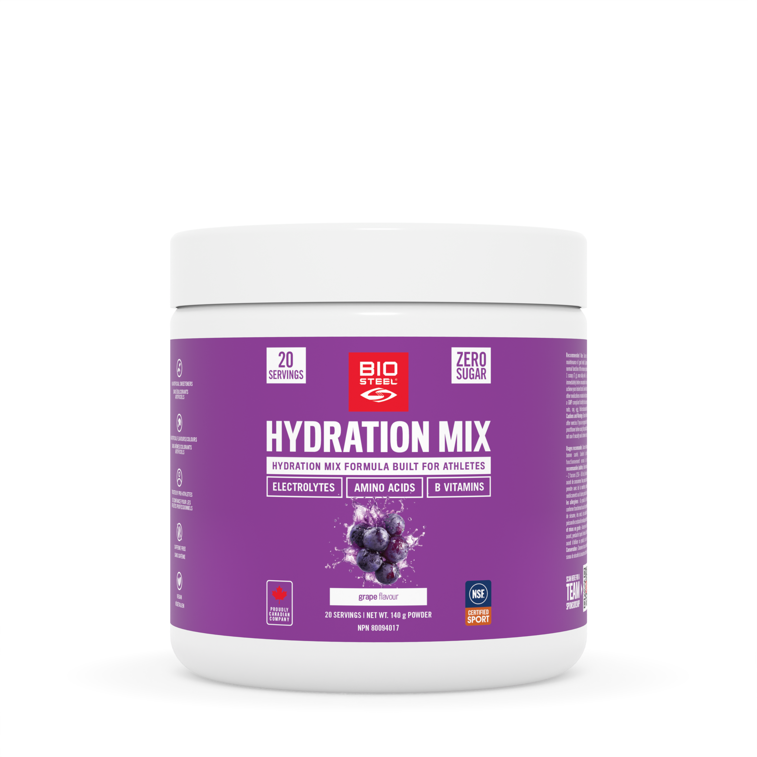 HYDRATION MIX / Grape - 20 Servings