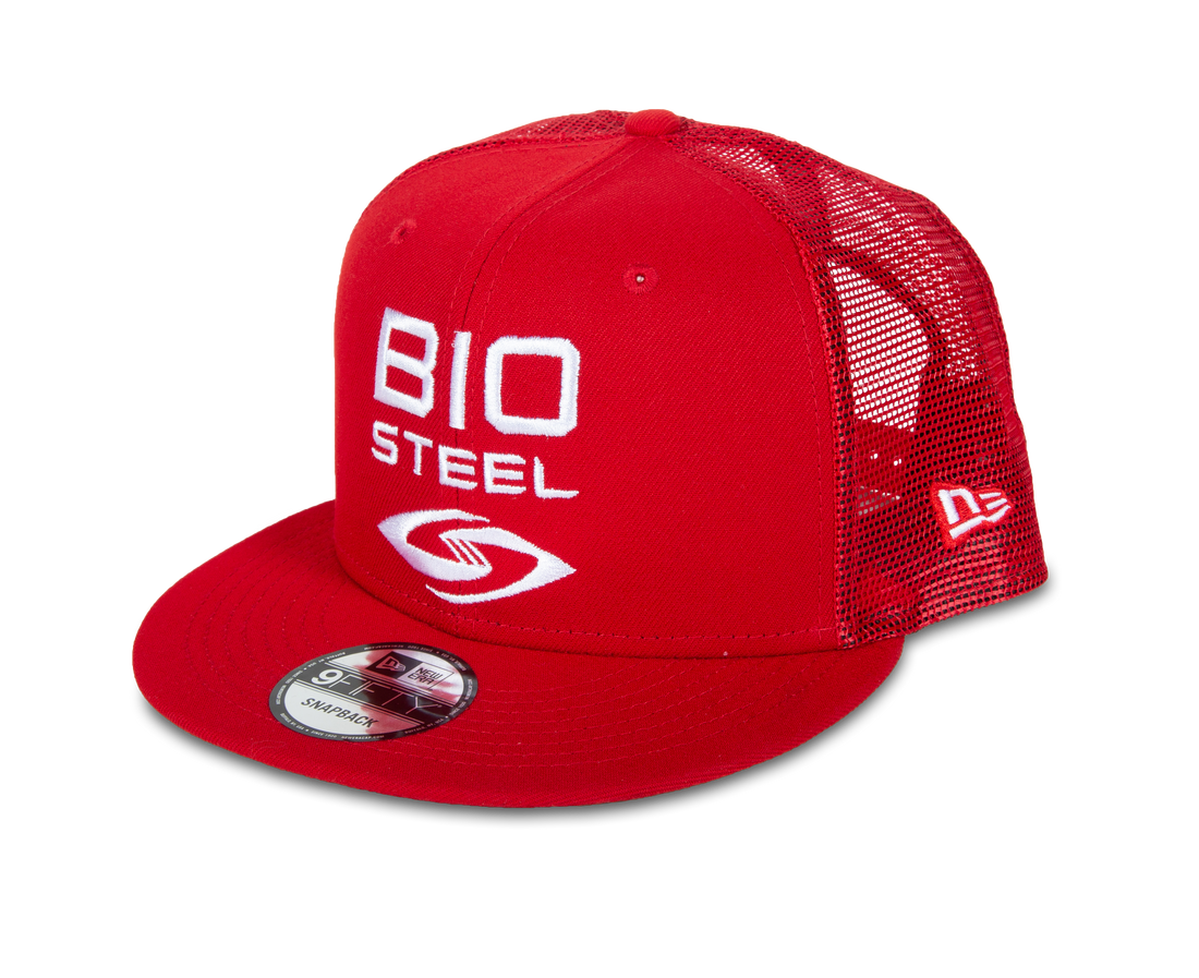 BioSteel New Era Youth Red Mesh Snapback