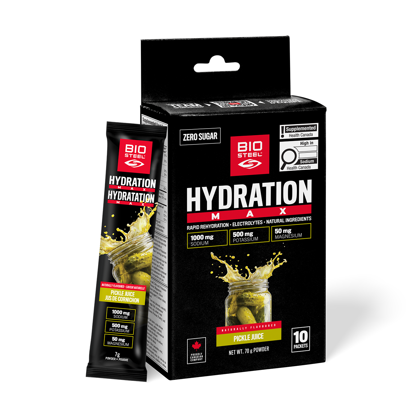 Hydration MAX / Pickle Juice - 10 Packets
