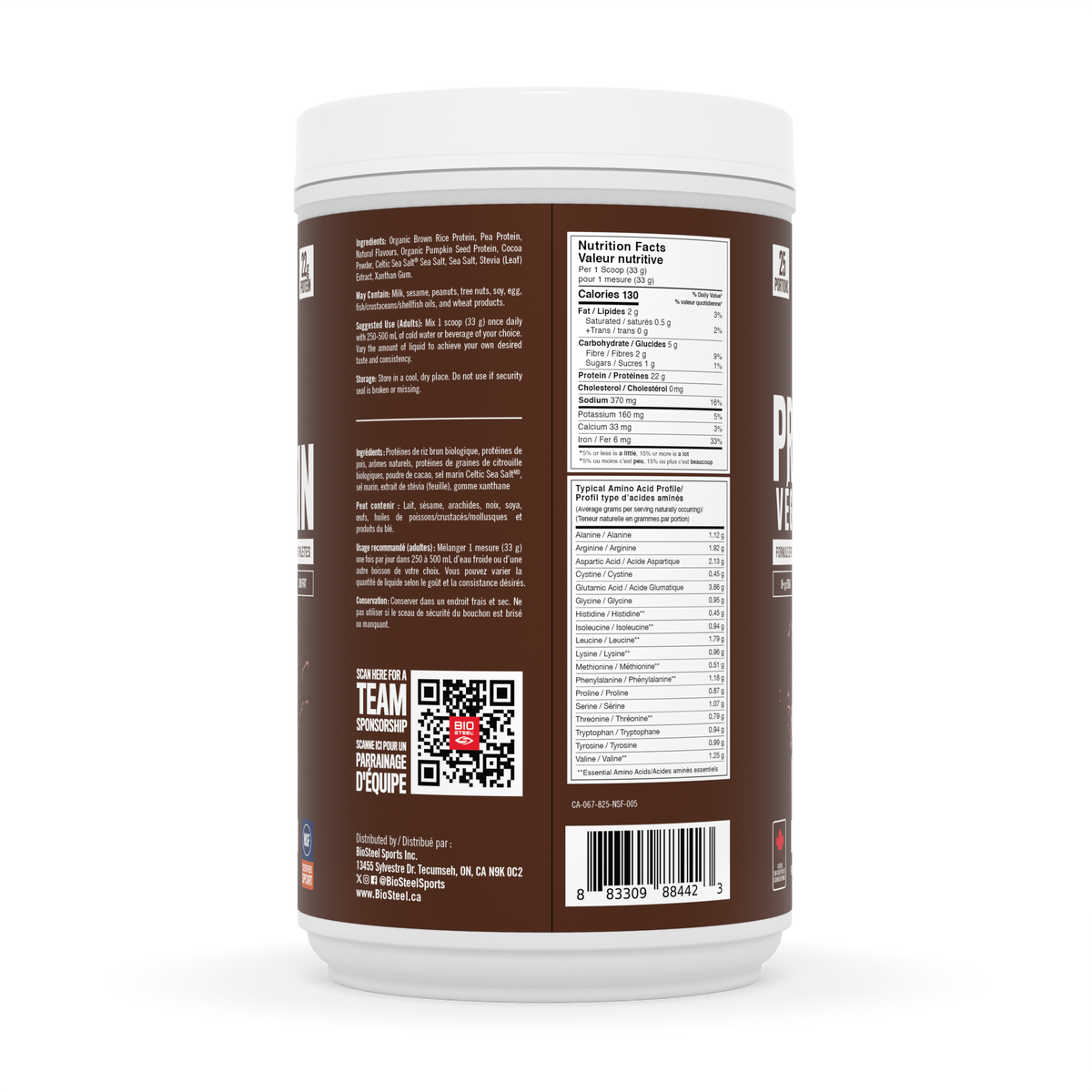 PLANT-BASED PROTEIN / Chocolate Milkshake - 25 Servings