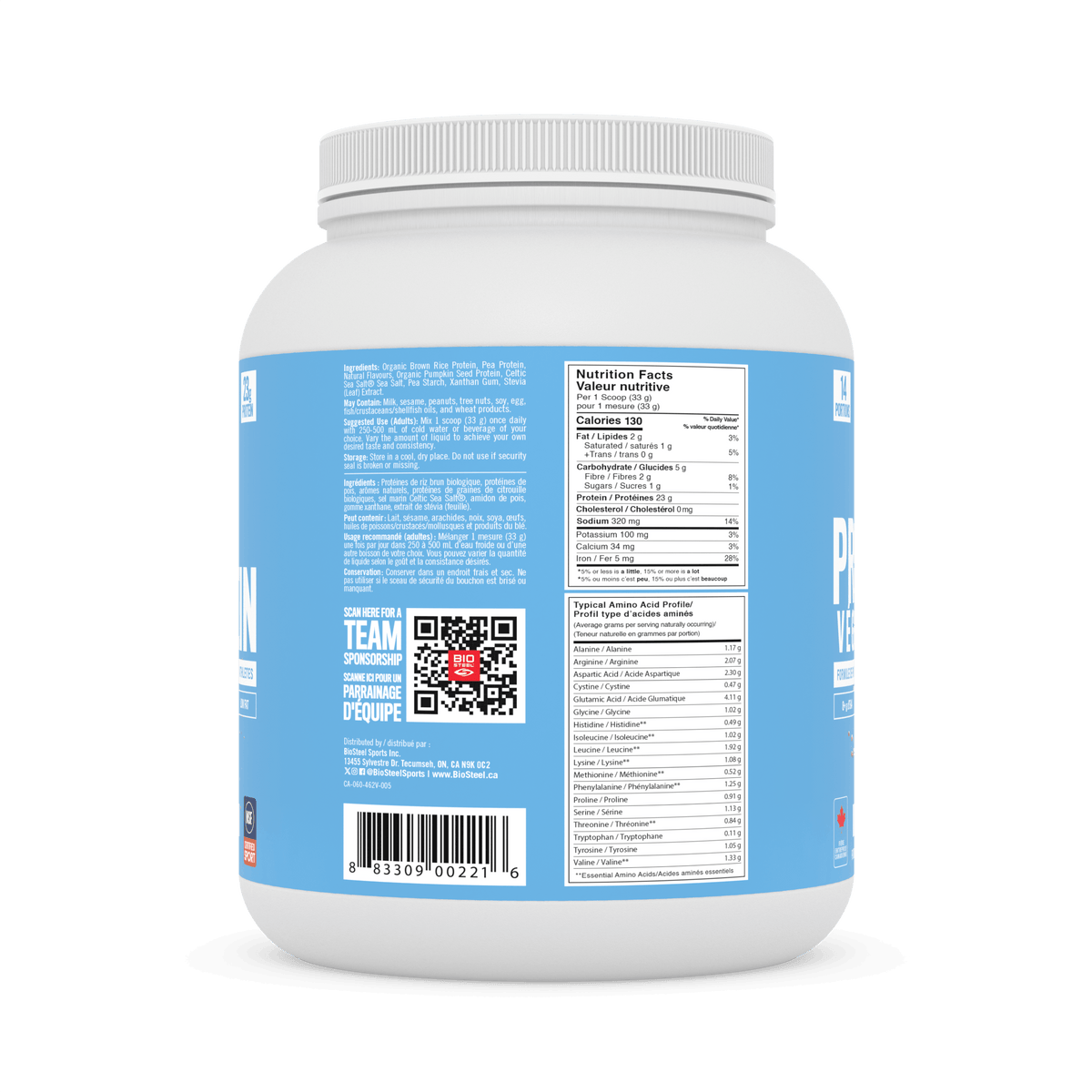 PLANT-BASED PROTEIN / Vanilla Milkshake - 14 Servings