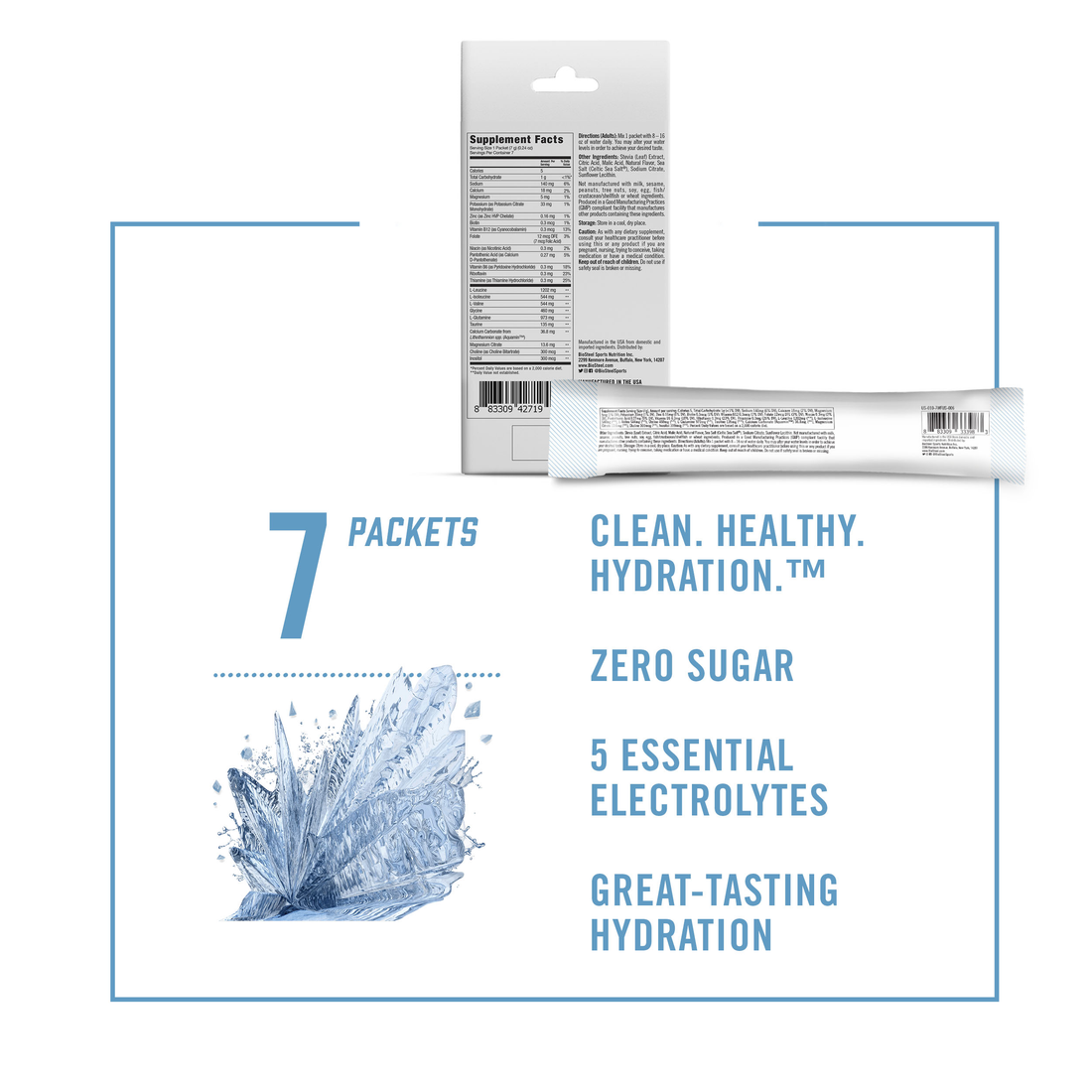 HYDRATION MIX / White Freeze - 7 Servings