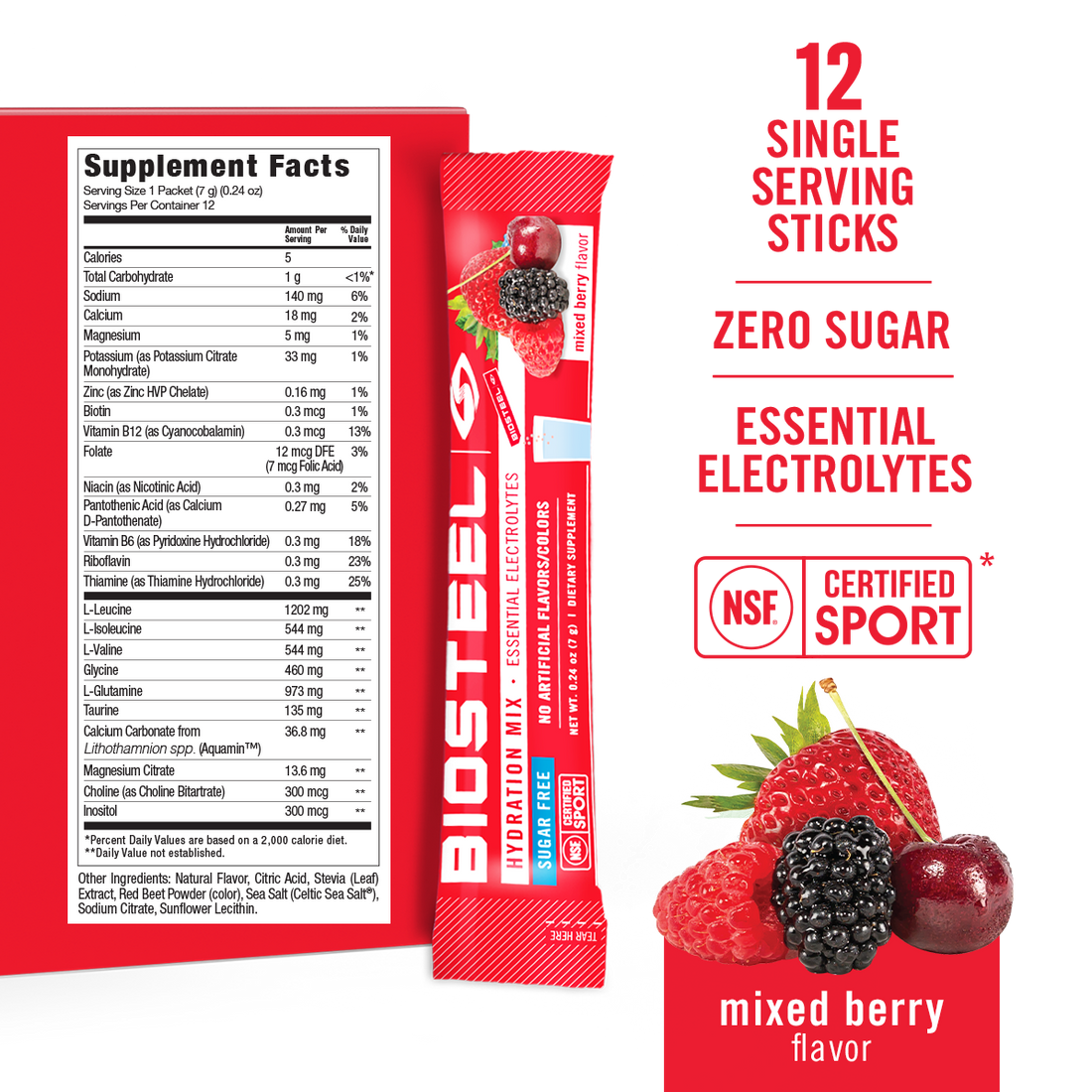 HYDRATION MIX / Mixed Berry - 12 Servings