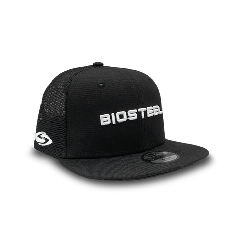 Casquette Snapback BioSteel New Era pour Jeunes en Maille Noire